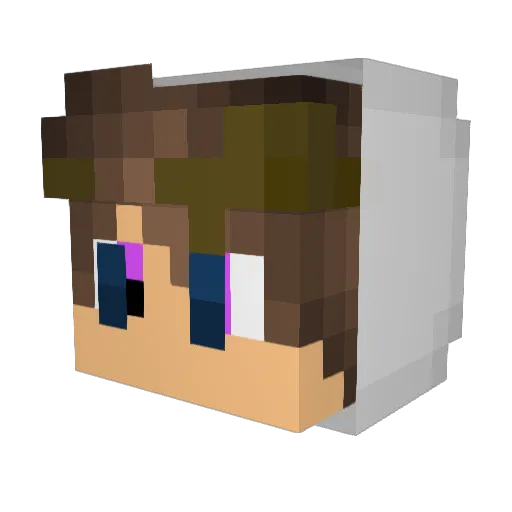 Even10905 Minecraft avatar head, 3D render
