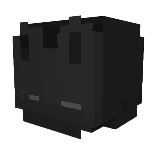 EvenObject2 Minecraft avatar head, 3D render