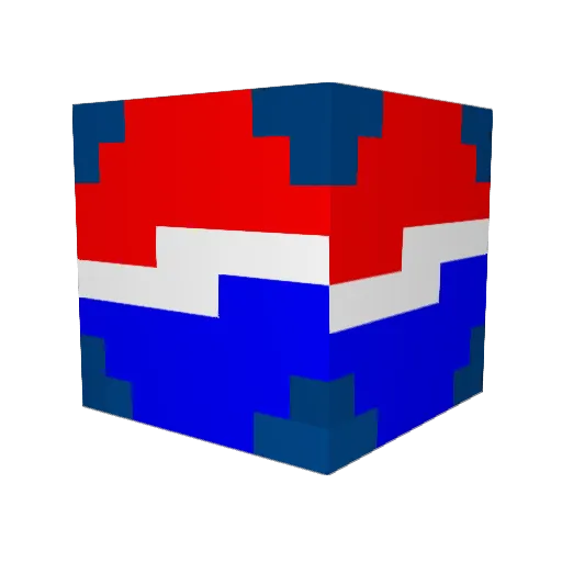 EvenOrOdds Minecraft avatar head, 3D render