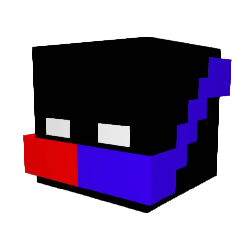 EvenRocket95692 Minecraft avatar head, 3D render