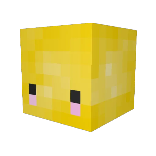 EvenWlider Minecraft avatar head, 3D render