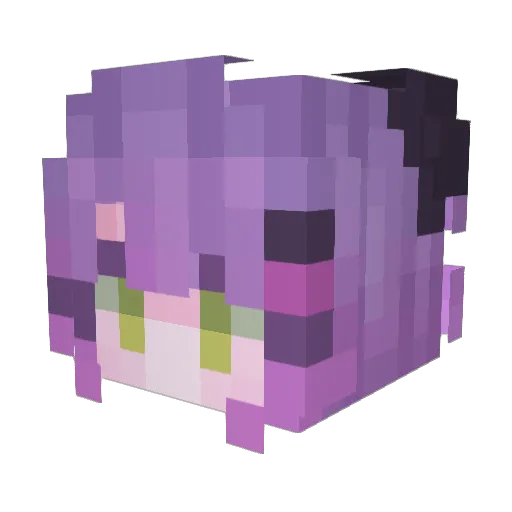 Evendit Minecraft avatar head, 3D render