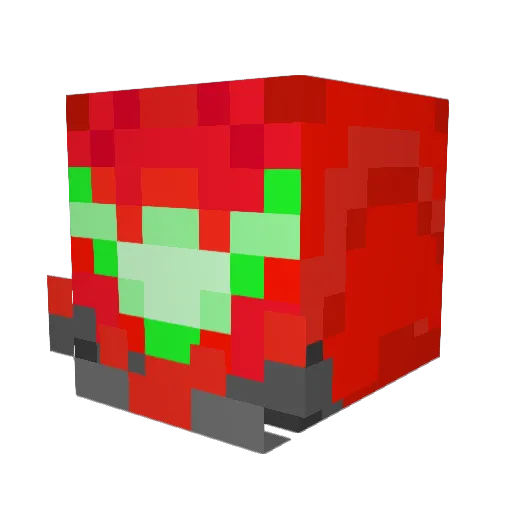 Evenglare Minecraft avatar head, 3D render