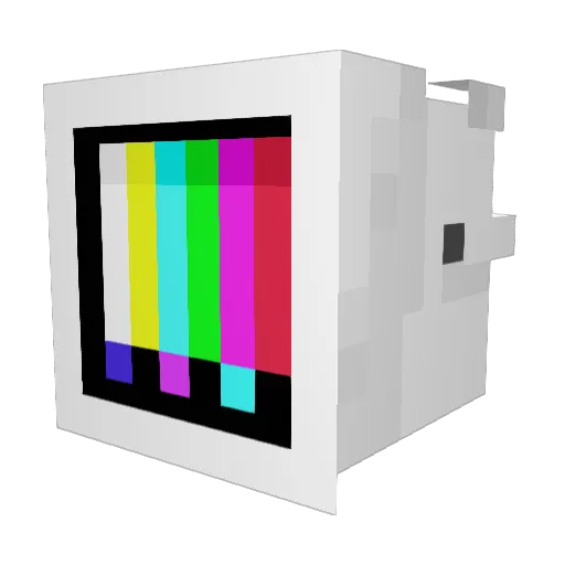 EveningEve Minecraft avatar head, 3D render