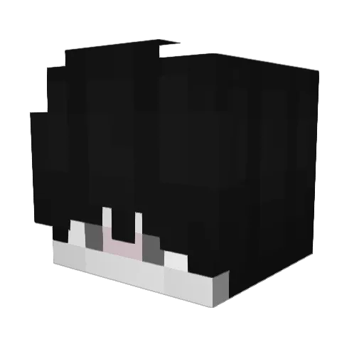 Evenula Minecraft avatar head, 3D render