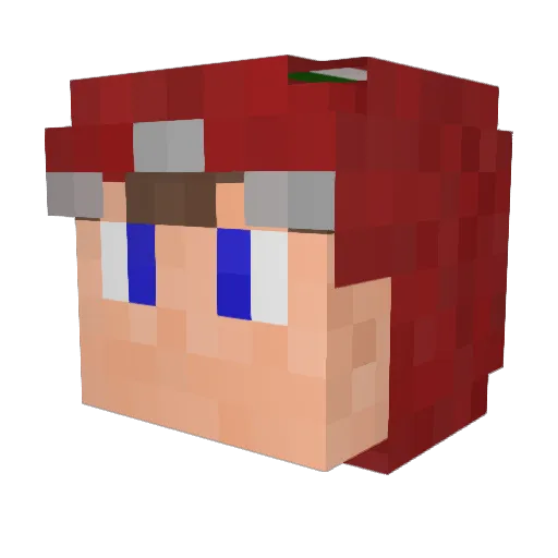 Evepto04 Minecraft avatar head, 3D render