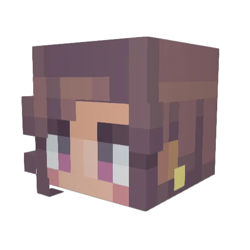 EverAstra Minecraft avatar head, 3D render
