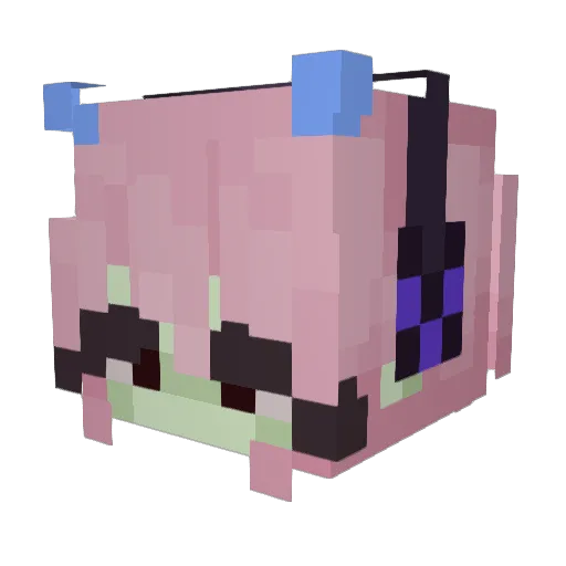 EverGlow1150 Minecraft avatar head, 3D render
