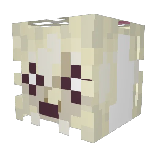 EverGreenandFree Minecraft avatar head, 3D render