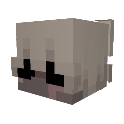 EverL1sting Minecraft avatar head, 3D render