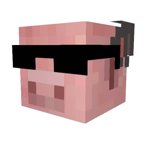 EverMillio Minecraft avatar head, 3D render