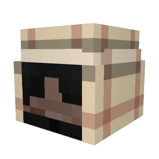 EverOgre Minecraft avatar head, 3D render