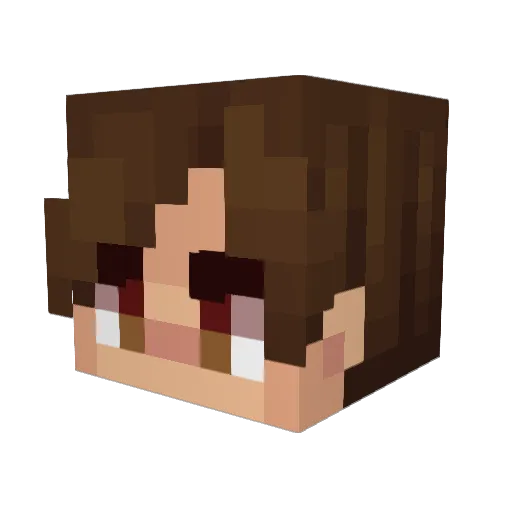 EverPresent Minecraft avatar head, 3D render