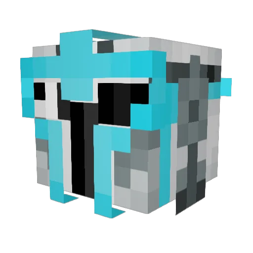 EverWholyTrinity Minecraft avatar head, 3D render