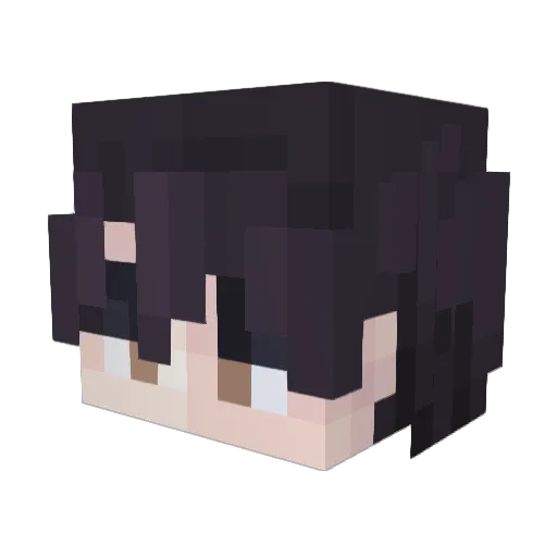 EverXD Minecraft avatar head, 3D render