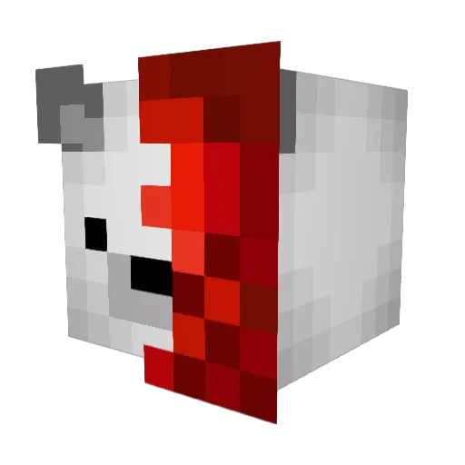 EverYours Minecraft avatar head, 3D render