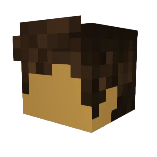 Everblood Minecraft avatar head, 3D render