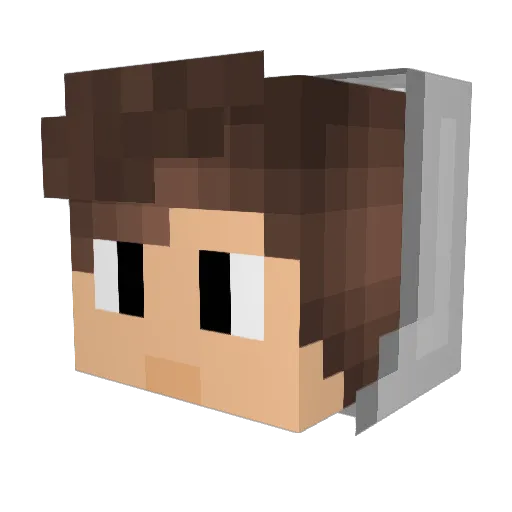 Everest2009 Minecraft avatar head, 3D render