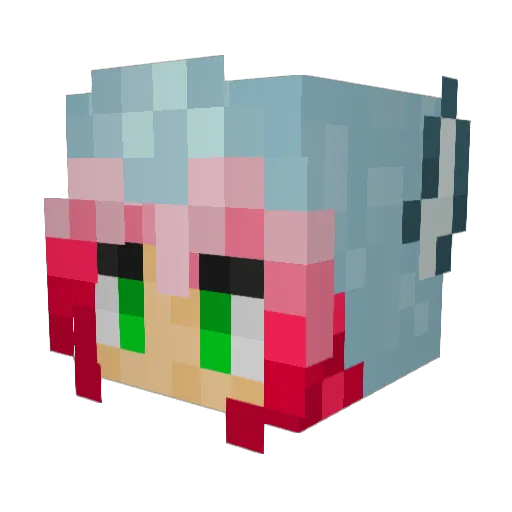 EverestWolf103 Minecraft avatar head, 3D render