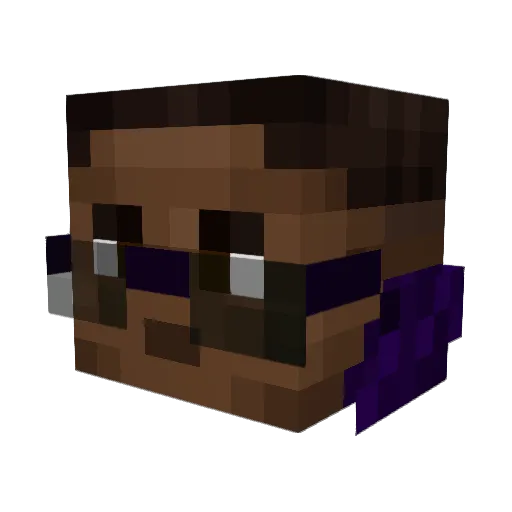 EverestXYZ Minecraft avatar head, 3D render