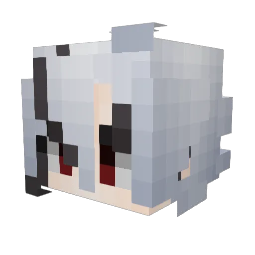 Evergreedy Minecraft avatar head, 3D render
