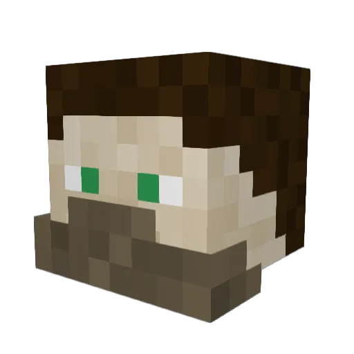 Evergreen_Knight Minecraft avatar head, 3D render