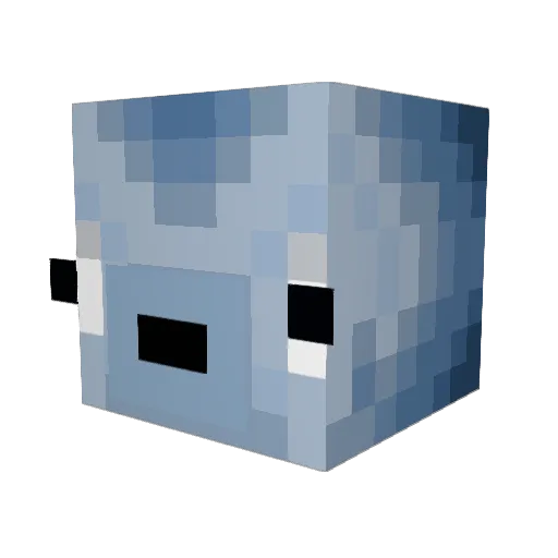 Evergrenzo Minecraft avatar head, 3D render