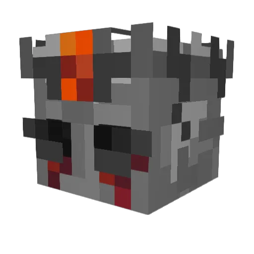 Everlapse Minecraft avatar head, 3D render