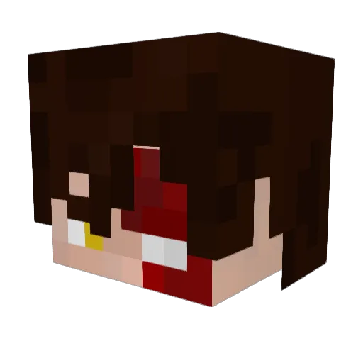 EverlastingMan Minecraft avatar head, 3D render