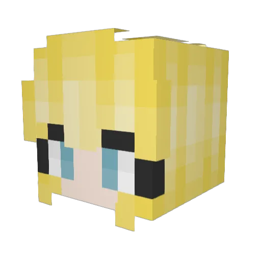 EvermoreMC Minecraft avatar head, 3D render