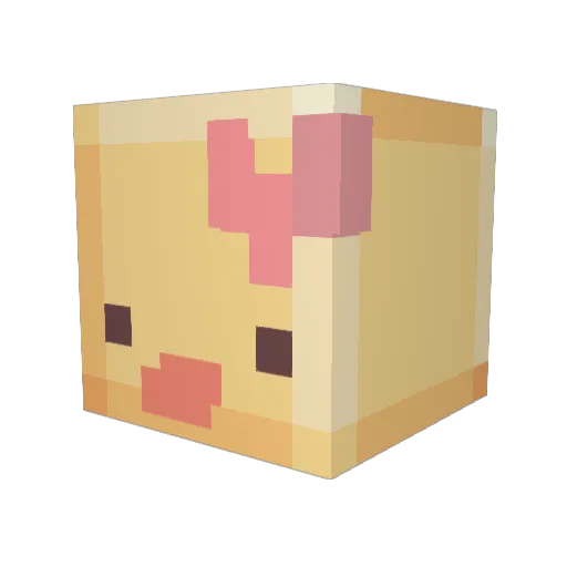 Everosa Minecraft avatar head, 3D render