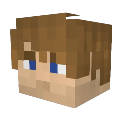Everost26 Minecraft avatar head, 3D render