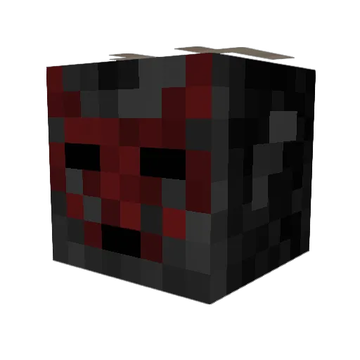 Everslong Minecraft avatar head, 3D render