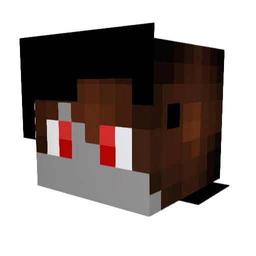Everson Minecraft avatar head, 3D render