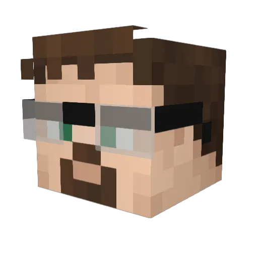 EvertSalt Minecraft avatar head, 3D render