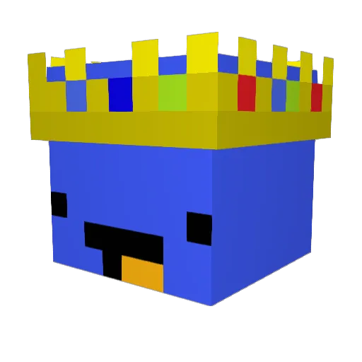 Eververdants Minecraft avatar head, 3D render