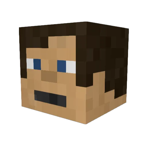 EveryDayGamer Minecraft avatar head, 3D render