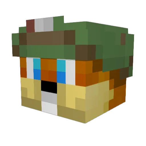 EveryDaystuffs Minecraft avatar head, 3D render