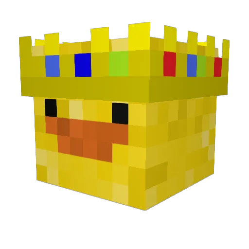 EveryDuck914337 Minecraft avatar head, 3D render