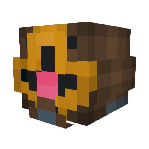 EveryRadar Minecraft avatar head, 3D render