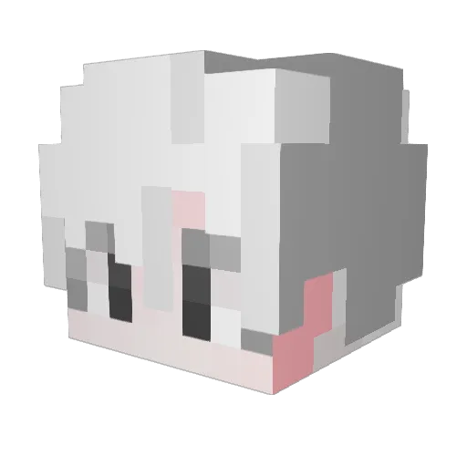EveryoneSmile Minecraft avatar head, 3D render