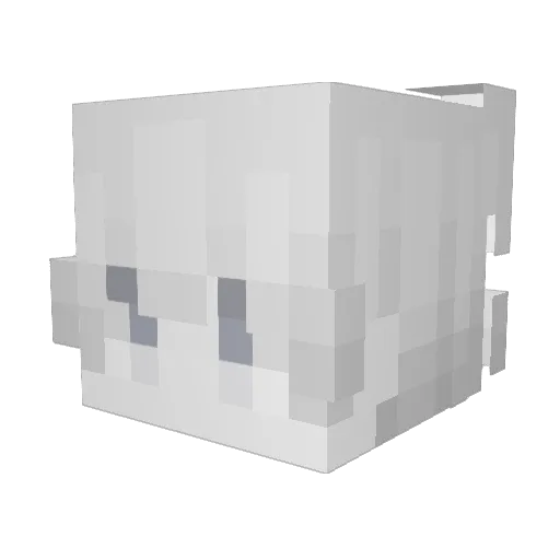 Everything Minecraft avatar head, 3D render