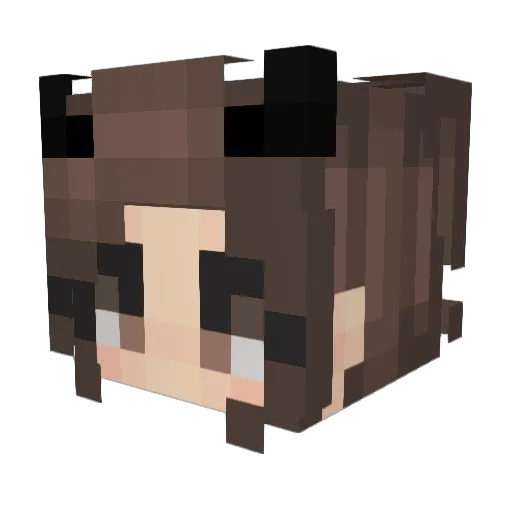 Evessive Minecraft avatar head, 3D render