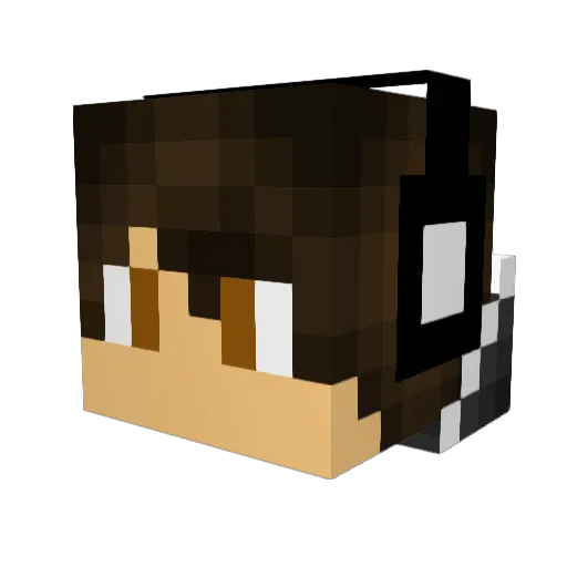 EvgeXa12 Minecraft avatar head, 3D render