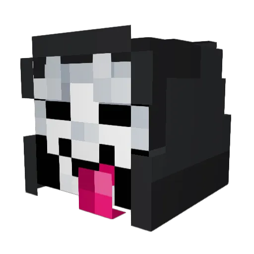 Evgenbar Minecraft avatar head, 3D render