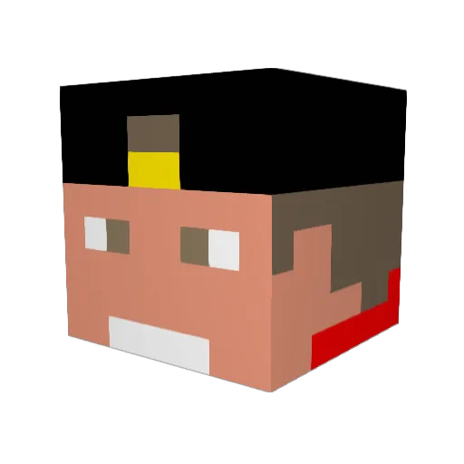 Evgeniy1 Minecraft avatar head, 3D render