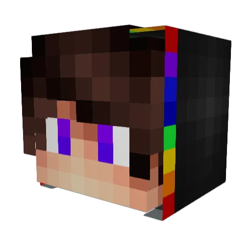 Evgeniyess Minecraft avatar head, 3D render