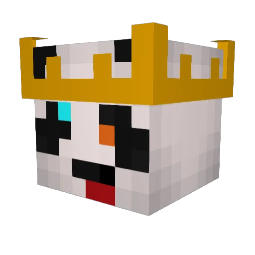 Evi1Eye Minecraft avatar head, 3D render