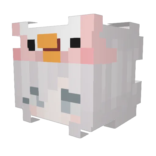 EviIPoop Minecraft avatar head, 3D render