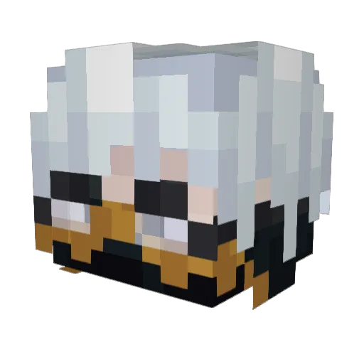 EviLcape Minecraft avatar head, 3D render